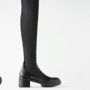 NWT Zara High Stocking Boots Sz.41